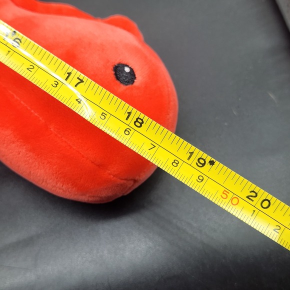 Manhatten Toys Red/Deep Pink Weighted Plush Dinosaur Toy Cute Kids Gift - Picture 11 of 12